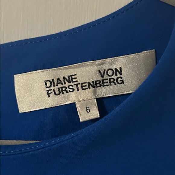 Diane Von Furstenberg Blue sleeveless mini dress size 6 - Picture 5 of 7